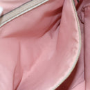 GUCCI GG Canvas Sherry Line Tote Bag Pink Gold khaki 137396 Auth 151602-20