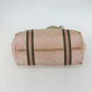 GUCCI GG Canvas Sherry Line Tote Bag Pink Gold khaki 137396 Auth 151602-9