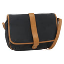 SAINT LAURENT Shoulder Bag Canvas Black Gold Auth 151604-1