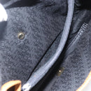 SAINT LAURENT Shoulder Bag Canvas Black Gold Auth 151604-18