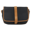 SAINT LAURENT Shoulder Bag Canvas Black Gold Auth 151604-2