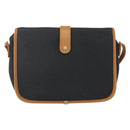 SAINT LAURENT Shoulder Bag Canvas Black Gold Auth 151604-3