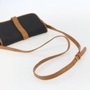 SAINT LAURENT Shoulder Bag Canvas Black Gold Auth 151604-7