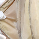 PRADA Shoulder Bag Nylon Beige Silver Auth 151605-24