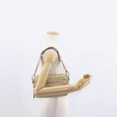 PRADA Shoulder Bag Nylon Beige Silver Auth 151605-27