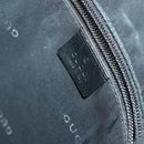 GUCCI Shoulder Bag Canvas Black Silver 019 0312 Auth 151606-18