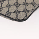 GUCCI GG Supreme Sherry Line Shoulder Bag PVC Navy Gold 904 02 047 Auth 151607-13