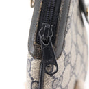 GUCCI GG Supreme Sherry Line Shoulder Bag PVC Navy Gold 904 02 047 Auth 151607-14