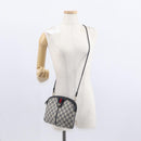 GUCCI GG Supreme Sherry Line Shoulder Bag PVC Navy Gold 904 02 047 Auth 151607-22