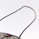 GUCCI GG Supreme Sherry Line Shoulder Bag PVC Navy Gold 904 02 047 Auth 151607-8