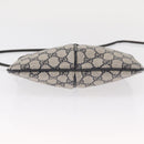 GUCCI GG Supreme Sherry Line Shoulder Bag PVC Navy Gold 904 02 047 Auth 151607-9