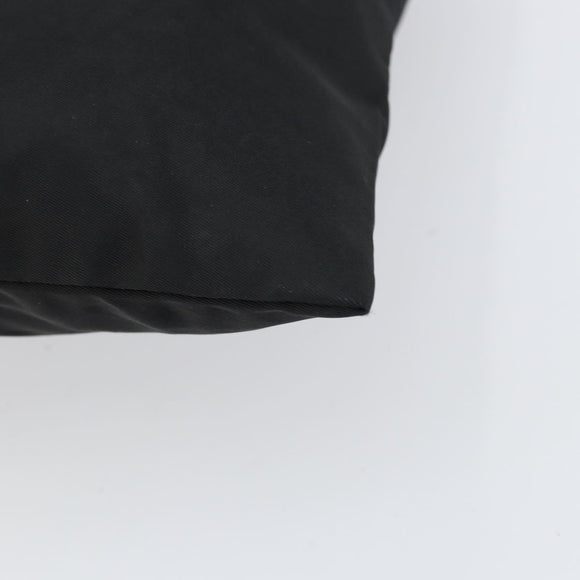 PRADA Shoulder Bag Nylon Black Silver Auth 151608