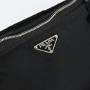 PRADA Shoulder Bag Nylon Black Silver Auth 151608-18