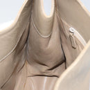 GUCCI Shoulder Bag Leather Beige Silver 001 3167 Auth 151609-18