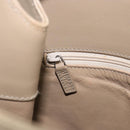 GUCCI Shoulder Bag Leather Beige Silver 001 3167 Auth 151609-19