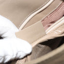 GUCCI Shoulder Bag Leather Beige Silver 001 3167 Auth 151609-21