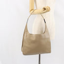 GUCCI Shoulder Bag Leather Beige Silver 001 3167 Auth 151609-22