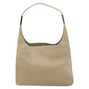 GUCCI Shoulder Bag Leather Beige Silver 001 3167 Auth 151609-3