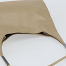 GUCCI Shoulder Bag Leather Beige Silver 001 3167 Auth 151609-6