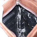 GUCCI Shoulder Bag Leather Brown Silver Auth 151611-18