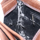 GUCCI Shoulder Bag Leather Brown Silver Auth 151611-19