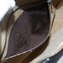 GUCCI GG Canvas Sherry Line Shoulder Bag Navy Gold Auth 151612-19