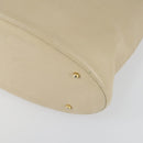 GUCCI Bamboo Shoulder Bag Suede Leather 2 Set Beige Navy Auth 151614-16