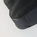 GUCCI Bamboo Shoulder Bag Suede Leather 2 Set Beige Navy Auth 151614-8