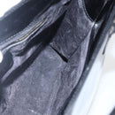 GUCCI Hand Bag Patent leather Black Gold Auth 151615-18