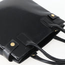 GUCCI Hand Bag Patent leather Black Gold Auth 151615-6