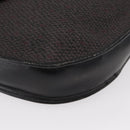 SAINT LAURENT Shoulder Bag Canvas Black Gold Auth 151616-10