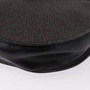 SAINT LAURENT Shoulder Bag Canvas Black Gold Auth 151616-14