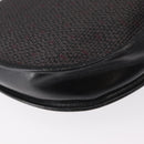 SAINT LAURENT Shoulder Bag Canvas Black Gold Auth 151616-12