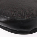 SAINT LAURENT Shoulder Bag Canvas Black Gold Auth 151616-16