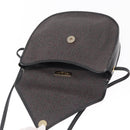 SAINT LAURENT Shoulder Bag Canvas Black Gold Auth 151616-10