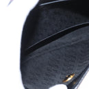 SAINT LAURENT Shoulder Bag Canvas Black Gold Auth 151616-17