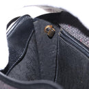 SAINT LAURENT Shoulder Bag Canvas Black Gold Auth 151616-19