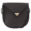 SAINT LAURENT Shoulder Bag Canvas Black Gold Auth 151616-1