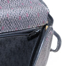 SAINT LAURENT Shoulder Bag Canvas Black Gold Auth 151616-21