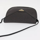 SAINT LAURENT Shoulder Bag Canvas Black Gold Auth 151616-6