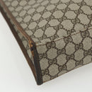 GUCCI GG Supreme Web Sherry Line Tote Bag PVC Beige Red 010 378 Auth 151617-15