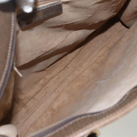 GUCCI GG Supreme Web Sherry Line Tote Bag PVC Beige Red 010 378 Auth 151617