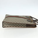 GUCCI GG Supreme Web Sherry Line Tote Bag PVC Beige Red 010 378 Auth 151617-4