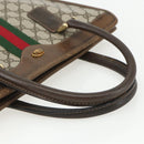 GUCCI GG Supreme Web Sherry Line Tote Bag PVC Beige Red 010 378 Auth 151617-7