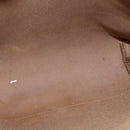 GUCCI GUCCI Plus Supreme Web Sherry Line Tote Bag PVC Beige Gold Auth 151618-12