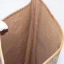 GUCCI GUCCI Plus Supreme Web Sherry Line Tote Bag PVC Beige Gold Auth 151618-20