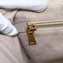 PRADA Canapa GM Hand Bag Canvas Beige Gold Auth 151619-17