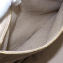 PRADA Canapa GM Hand Bag Canvas Beige Gold Auth 151619-20