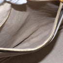 PRADA Canapa GM Hand Bag Canvas Beige Gold Auth 151619-23