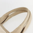 PRADA Canapa GM Hand Bag Canvas Beige Gold Auth 151619-8